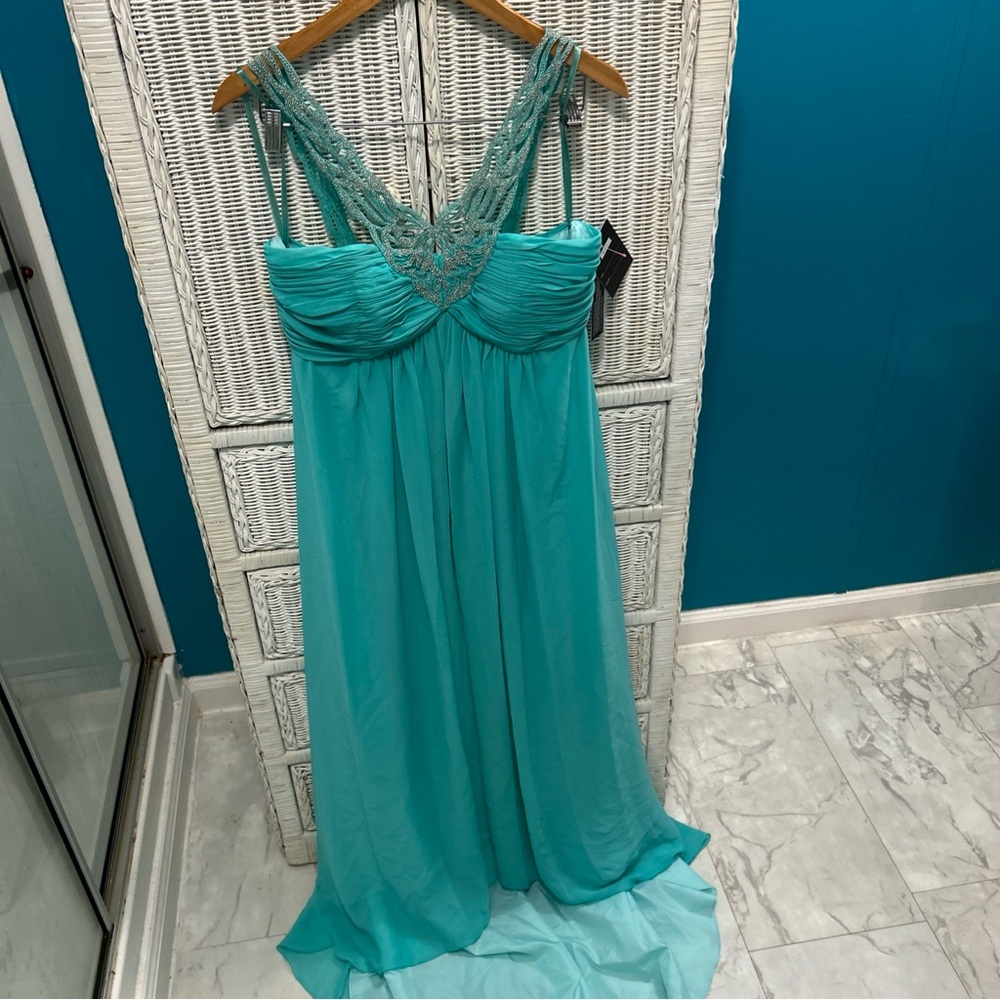 Amelia Couture Long Dress | Green | Size‎ 12 | NWT | D2